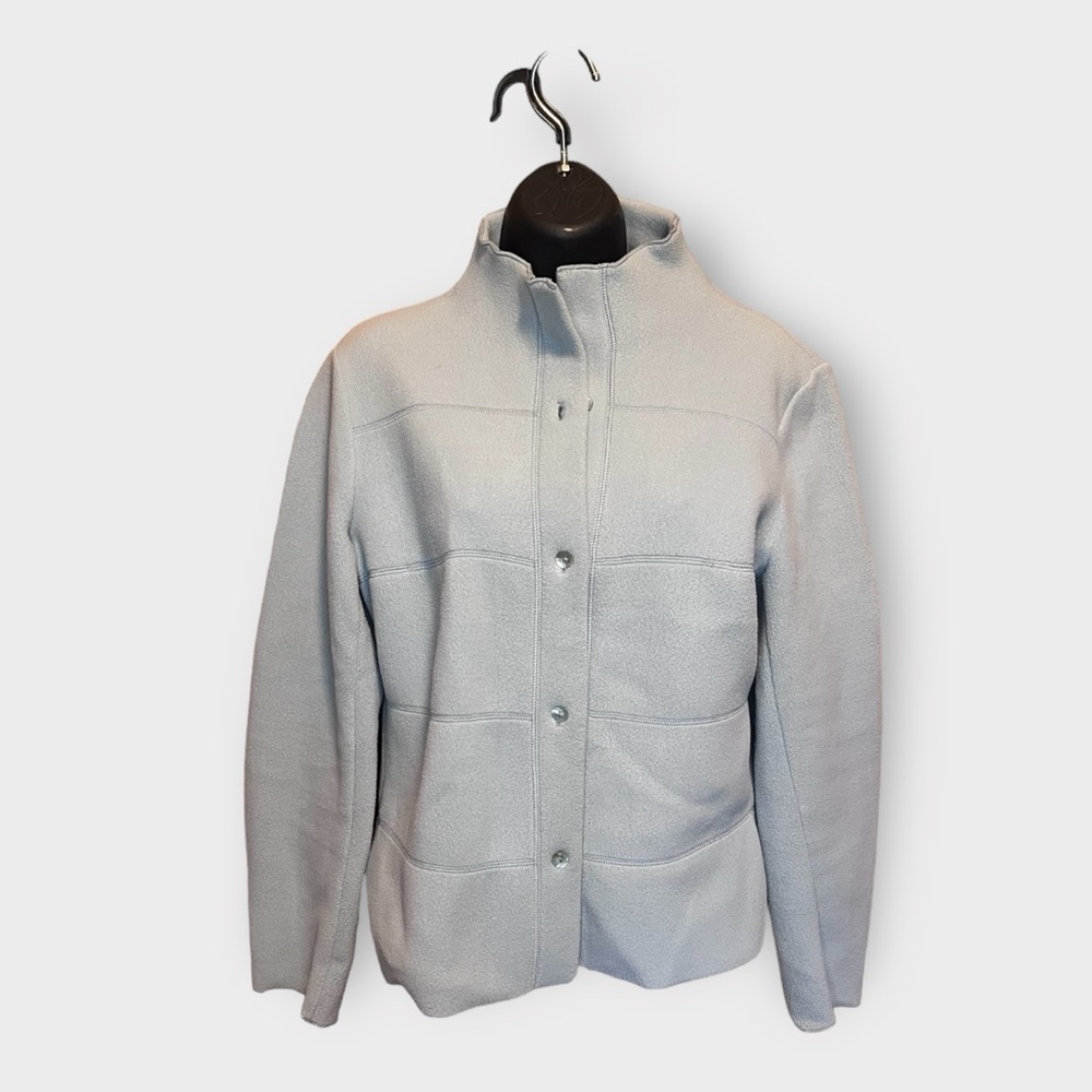RONEN CHEN Blue Grey Fleece Button Down Jacket🍂